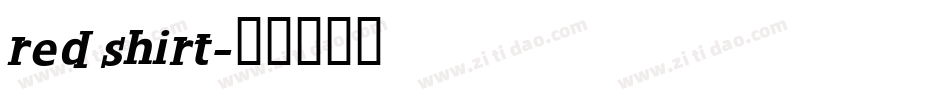 red shirt字体转换
